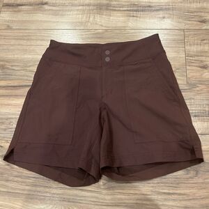 REI Co-op Screeline Shorts Women's Regular Fit CACAO Maroon Red Size 2